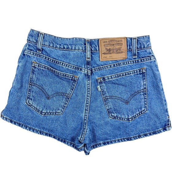 Levi's Pants - Vintage Levis Shorts Women Junior Size 9 Slim Fit 912 90s Med Wash 1997 29" W